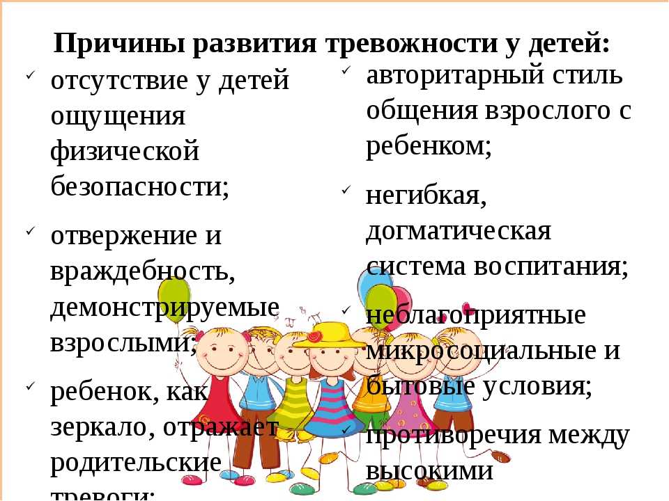 Курсовая работа: психологические причины формирования детской тревожности - bestreferat.ru