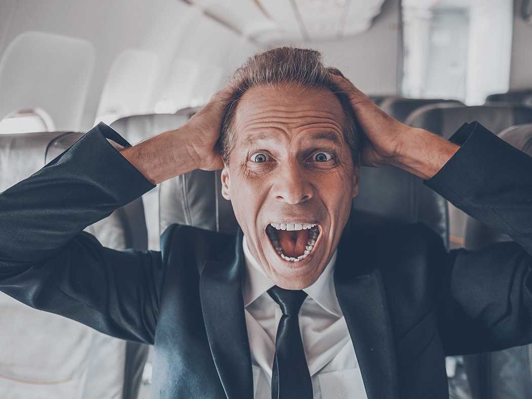 Аэрофобия - боязнь летать на самолете